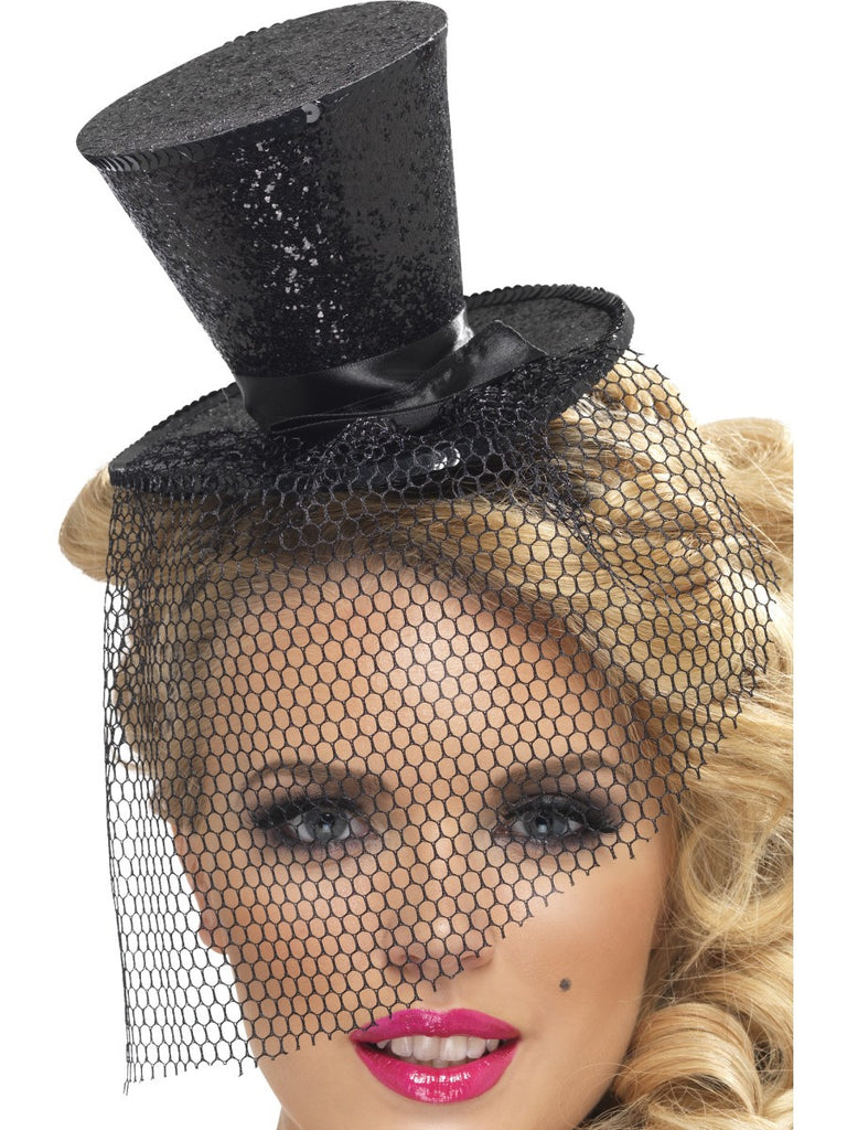 Top Hat - Mini - Glitter on Headband