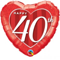 Foil Balloon - 18" - 40th