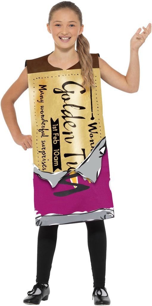Roald Dahl Winning Wonka Bar Costume - Childs