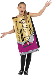 Roald Dahl Winning Wonka Bar Costume - Childs