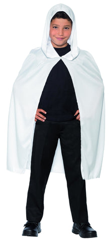 Cape - Hooded - White - Childs
