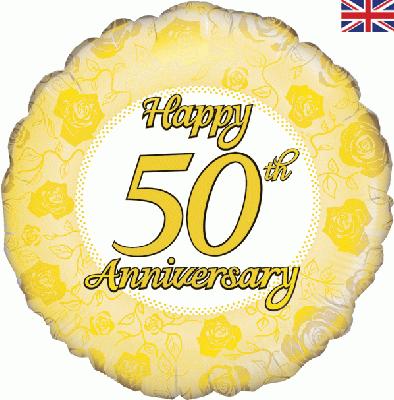 Foil Balloon - 18" - 50th Anniversary