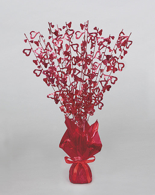 Glitz Centrepiece - Hearts - Red