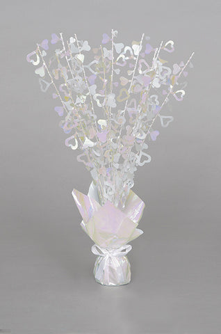 Glitz Centrepiece - Hearts - Iridescent
