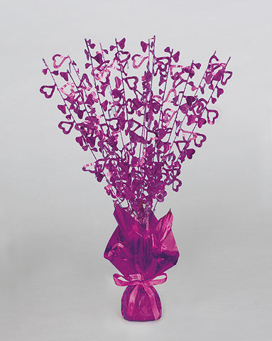 Glitz Centrepiece - Hearts - Pink
