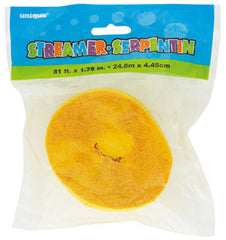 Crepe Streamer - Yellow