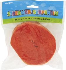 Crepe Streamer - Orange