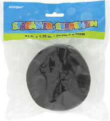 Crepe Streamer - Black