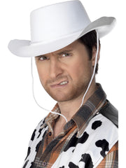 Cowboy Hat - Flock - Brown/Black/White