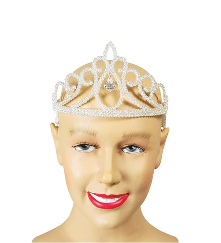 Tiara - White Glitter