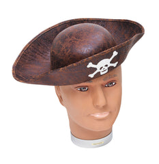 Pirate Hat - Childs - Black/Brown