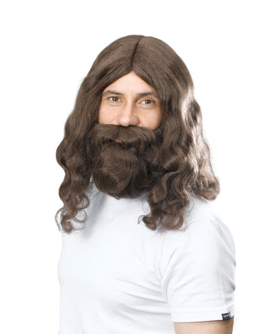 Hippy / Jesus Wig & Beard Set
