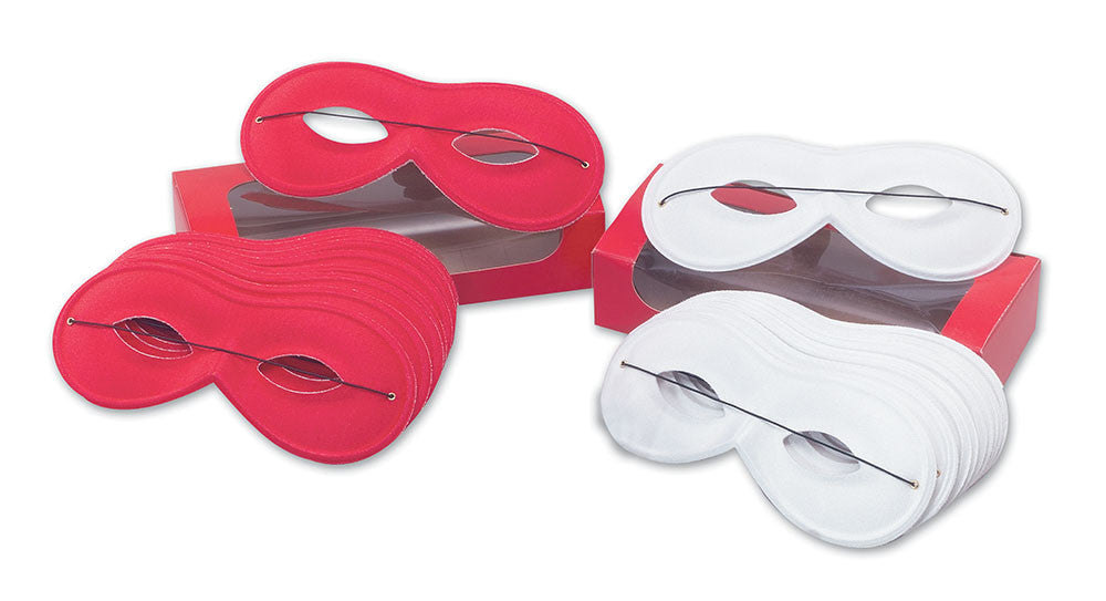 Domino Eyemask - Small - Red/White