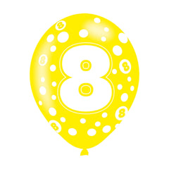 Latex Balloons - Age 8 & 9 - Multi-Coloured