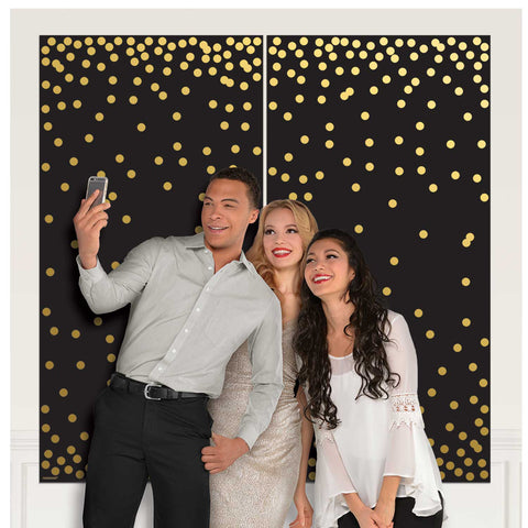 Backdrop - Black/Gold