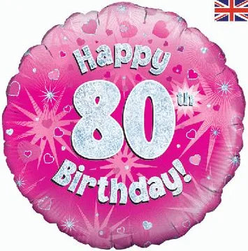 Foil Balloon - 18" - 80th Birthday