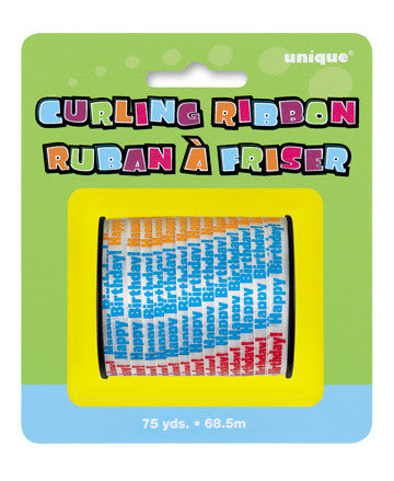 Ribbon - Curling - 5mm - 75yds - Birthday