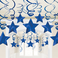 Swirl Decorations - Stars - Assorted Colours