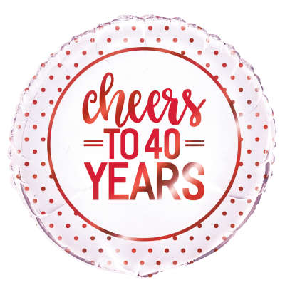 Foil Balloon - 18" - 40 Years