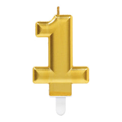 Candle - Numbers 0 - 9 - Gold