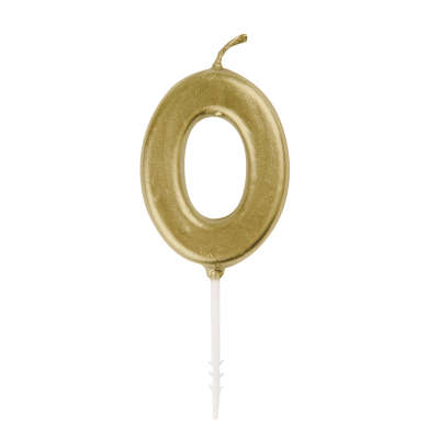 Candle - Mini - Numbers 0 - 9 - Gold
