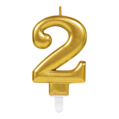 Candle - Numbers 0 - 9 - Gold