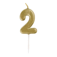 Candle - Mini - Numbers 0 - 9 - Gold