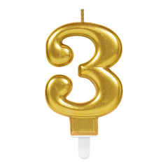 Candle - Numbers 0 - 9 - Gold