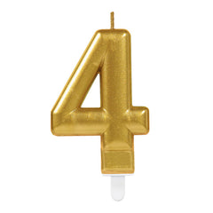 Candle - Numbers 0 - 9 - Gold
