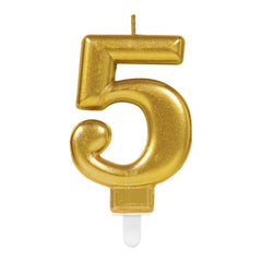 Candle - Numbers 0 - 9 - Gold