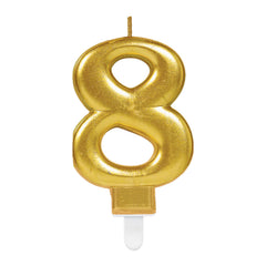 Candle - Numbers 0 - 9 - Gold