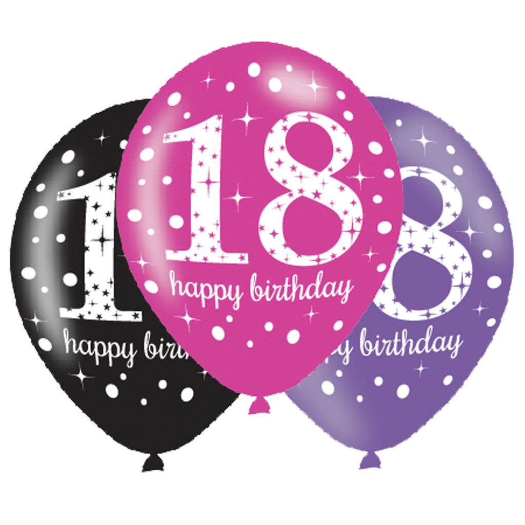 Latex Balloons - Birthday - Ages 18 - 100