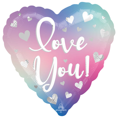 Foil Balloon - 17" - Love You!