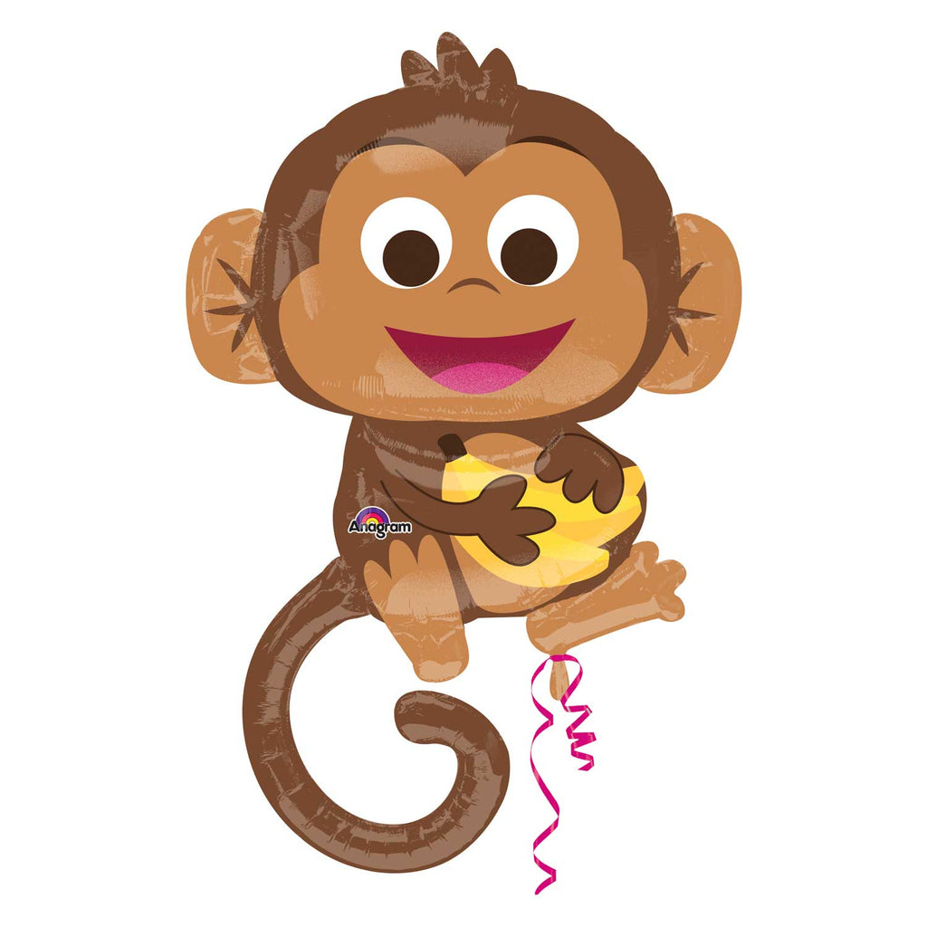 Foil Balloon - Supershape - Monkey