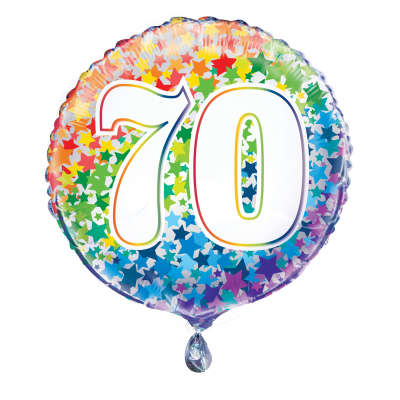 Foil Balloon - 18" - 70 - Multi-Coloured