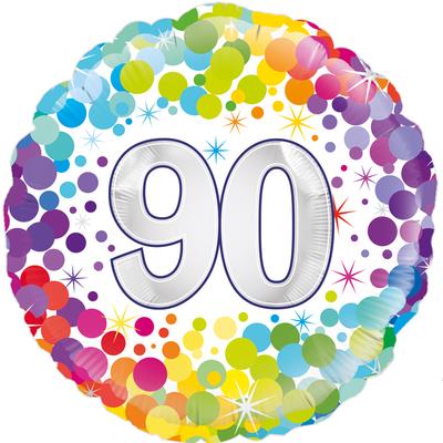Foil Balloon - 18" - 90 - Multi-Coloured