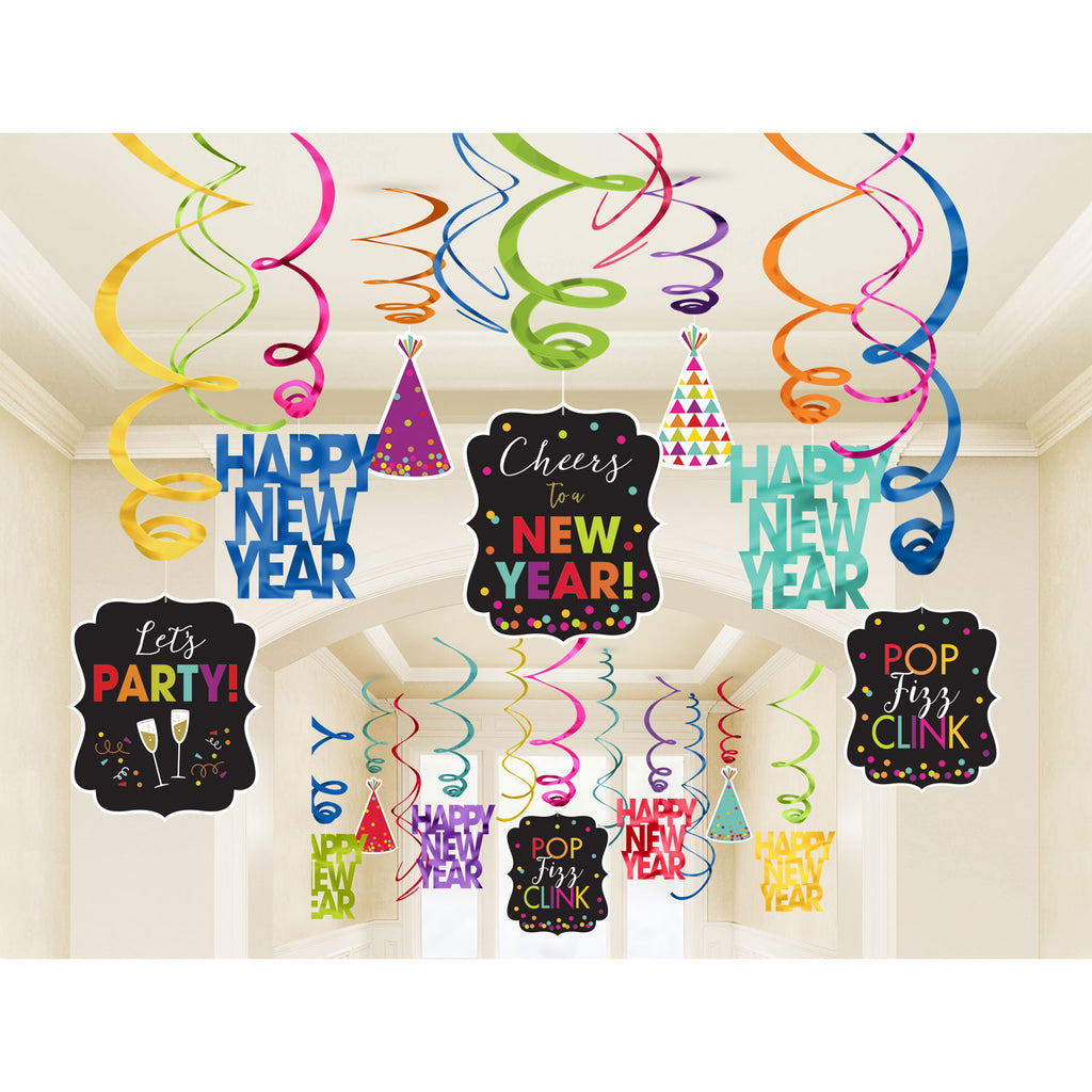 Swirl Decorations - New Year