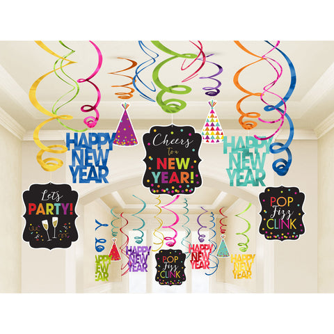 Swirl Decorations - New Year