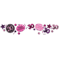 Confetti - Birthday - Pink Sparkling - Ages 18-100