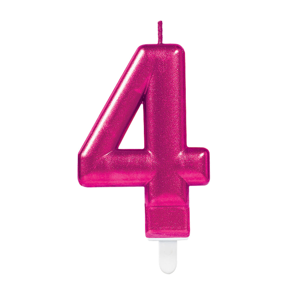 Candle - Numbers 0 - 9 - Pink