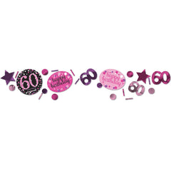 Confetti - Birthday - Pink Sparkling - Ages 18-100