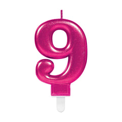 Candle - Numbers 0 - 9 - Pink
