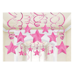 Swirl Decorations - Stars - Assorted Colours