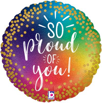 Foil Balloon - 18" - So Proud of You!