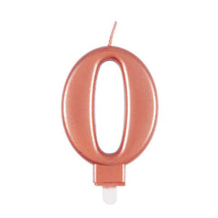 Candle - Numbers 0 - 9 - Rose Gold