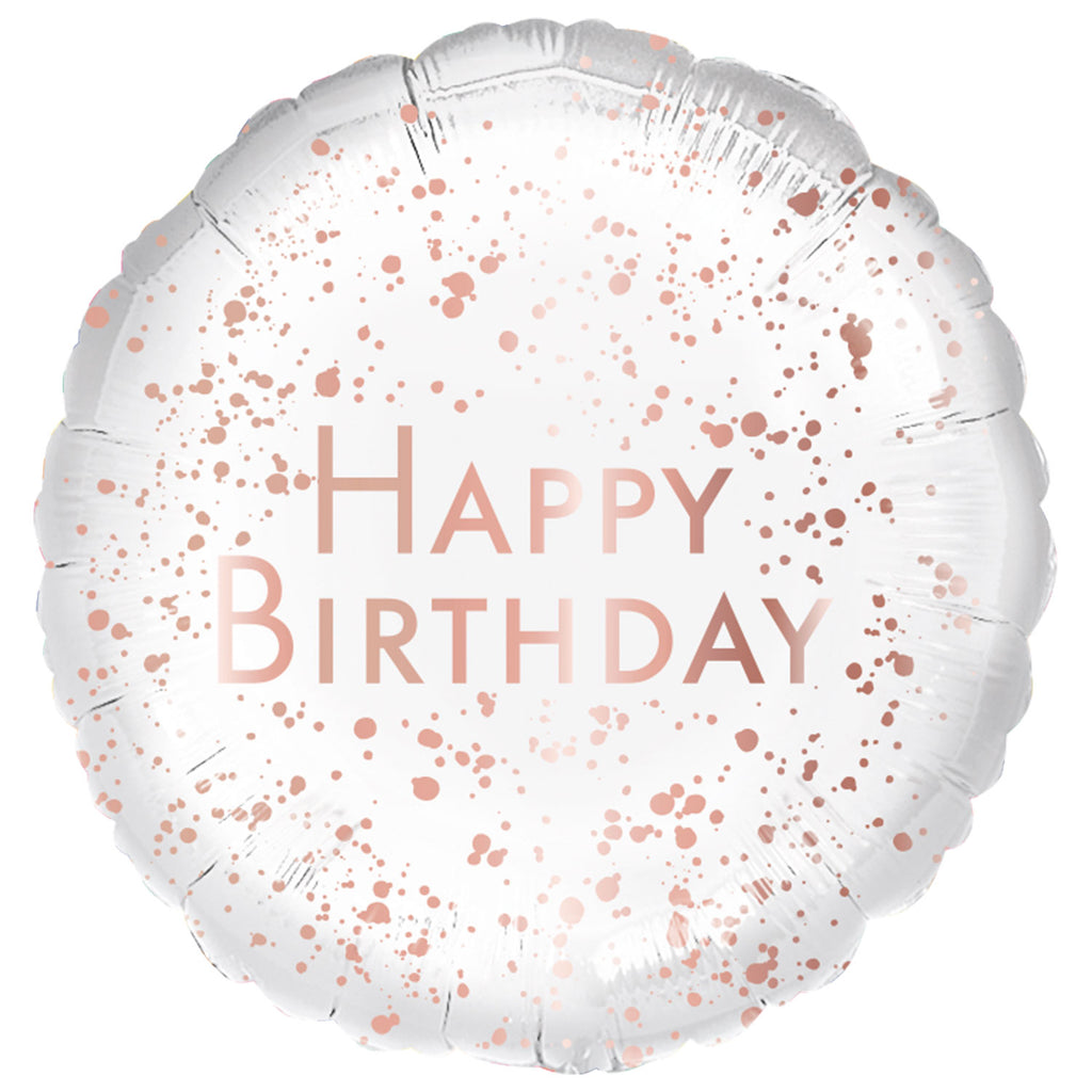 Foil Balloon - 17" - Birthday - Rose Gold