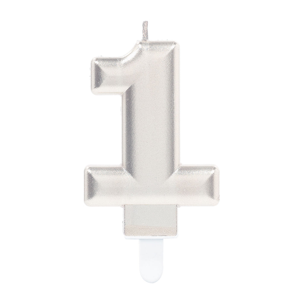 Candle - Numbers 0 - 9 - Silver