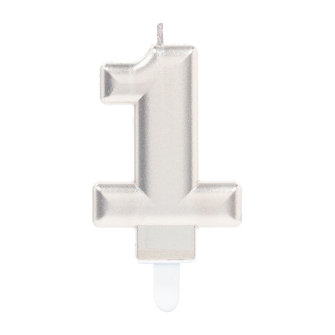 Candle - Numbers 0 - 9 - Silver