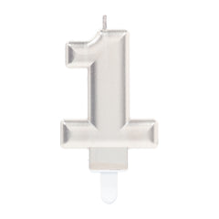 Candle - Numbers 0 - 9 - Silver