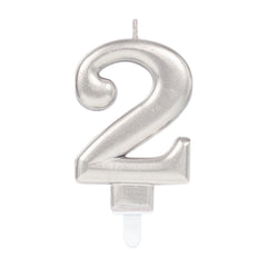 Candle - Numbers 0 - 9 - Silver